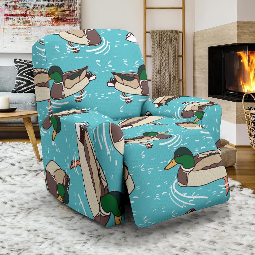 Mallard Duck Pattern Print Recliner Cover-grizzshop