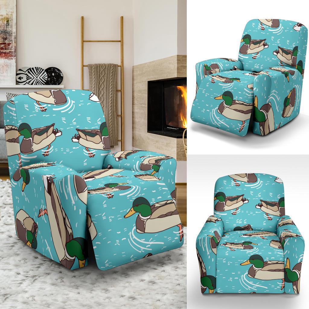 Mallard Duck Pattern Print Recliner Cover-grizzshop