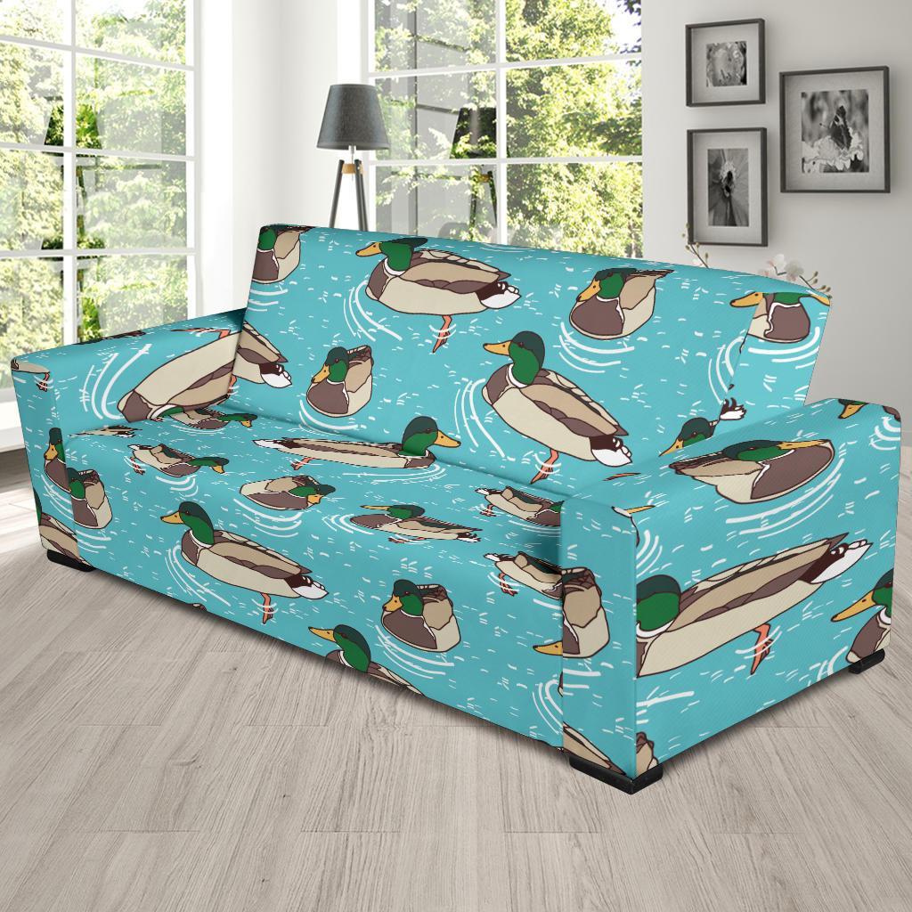 Mallard Duck Pattern Print Sofa Covers-grizzshop