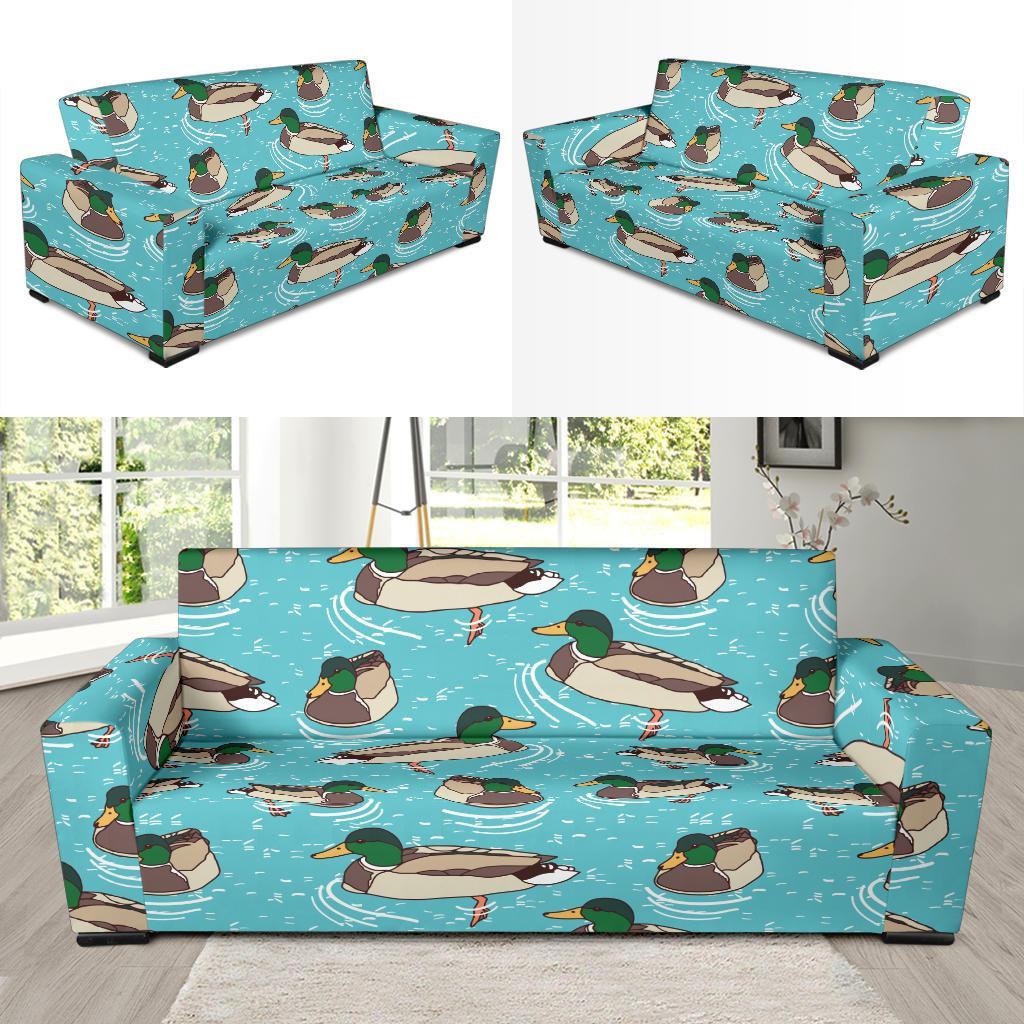 Mallard Duck Pattern Print Sofa Covers-grizzshop