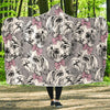 Maltese Puppy Dog Pattern Print Hooded Blanket-grizzshop