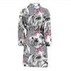 Maltese Puppy Dog Pattern Print Men Long Robe-grizzshop