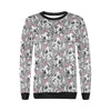 Maltese Puppy Dog Pattern Print Women Crewneck Sweatshirt-grizzshop