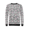 Maltese Puppy Dog Pattern Print Women Crewneck Sweatshirt-grizzshop