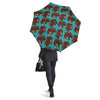 Mammoth Blue Pattern Print Automatic Foldable Umbrella-grizzshop