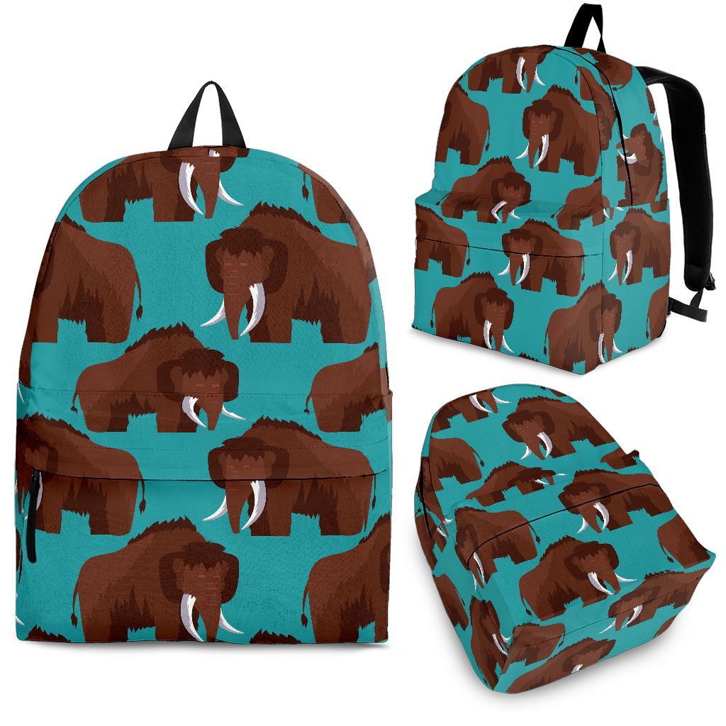 Mammoth Blue Pattern Print Backpack-grizzshop