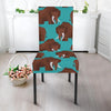 Mammoth Blue Pattern Print Chair Cover-grizzshop