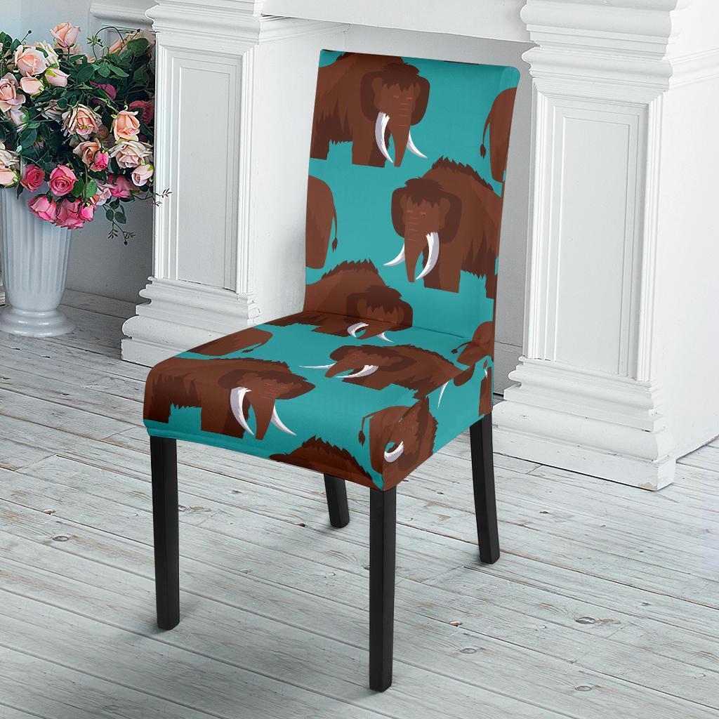 Mammoth Blue Pattern Print Chair Cover-grizzshop