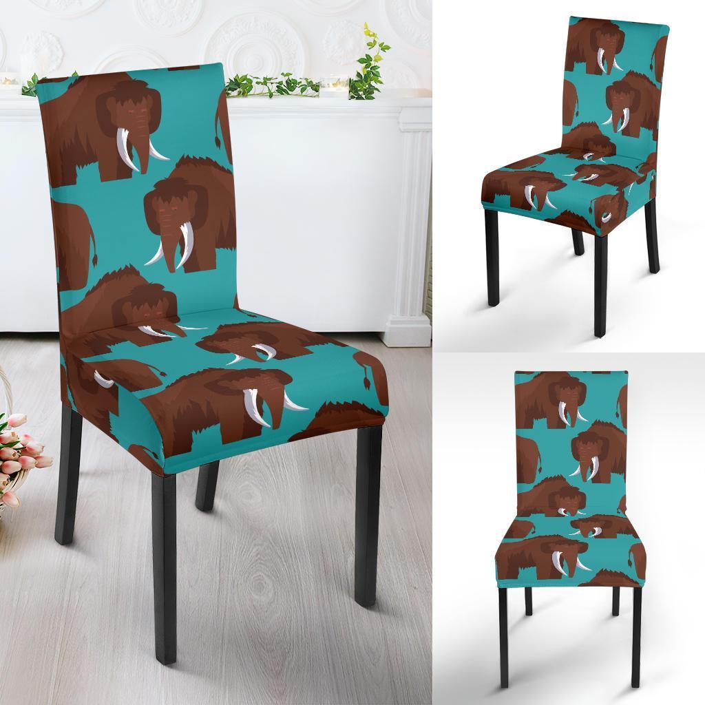 Mammoth Blue Pattern Print Chair Cover-grizzshop