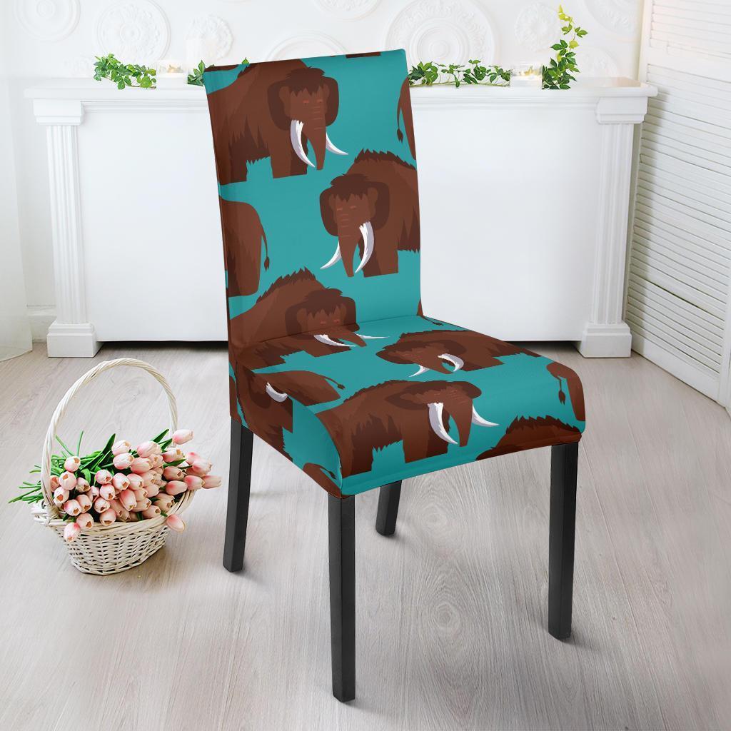 Mammoth Blue Pattern Print Chair Cover-grizzshop