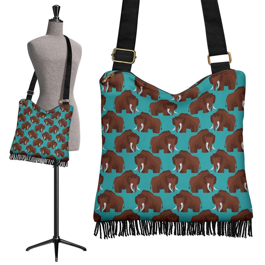 Mammoth Blue Pattern Print Crossbody bags-grizzshop