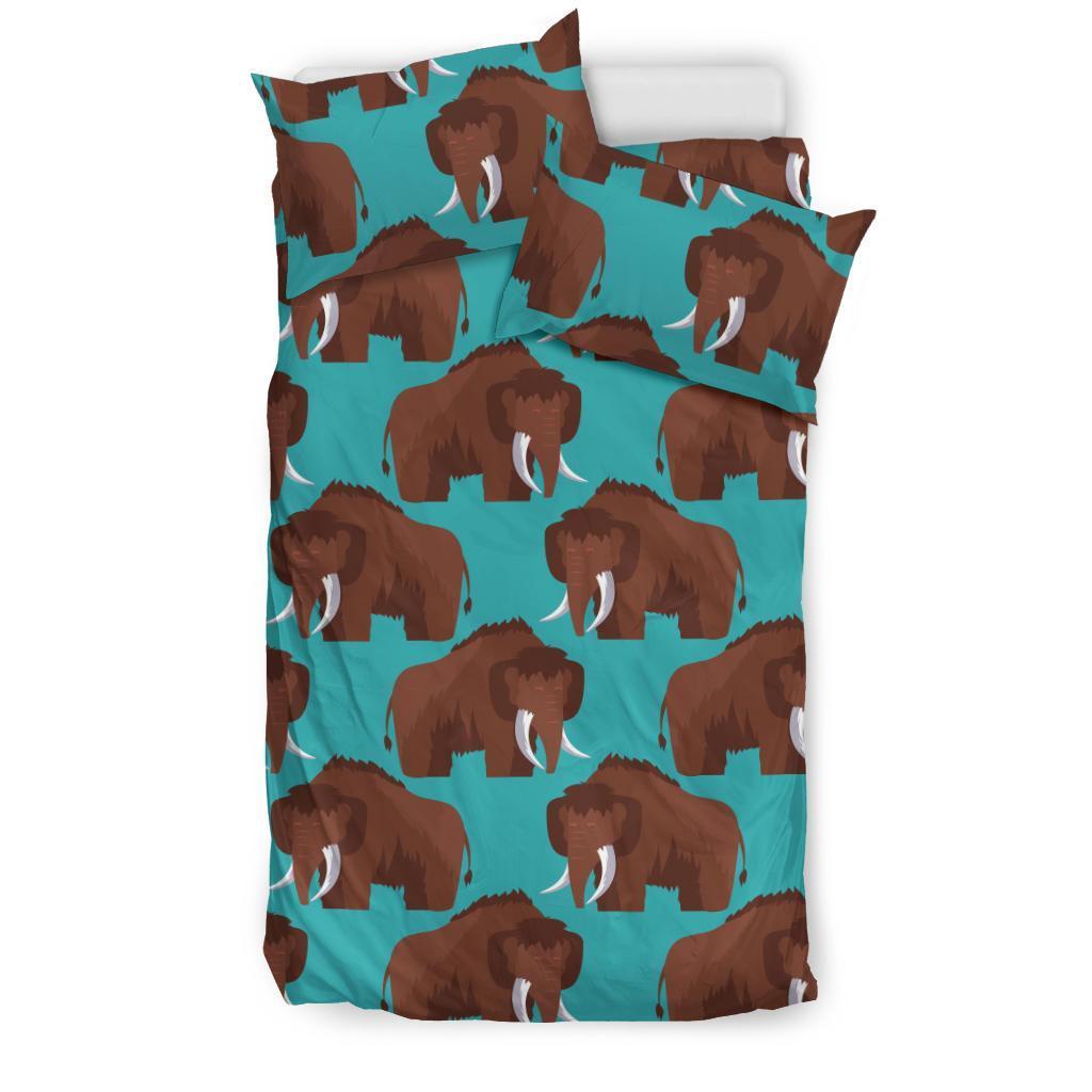 Mammoth Blue Pattern Print Duvet Cover Bedding Set-grizzshop