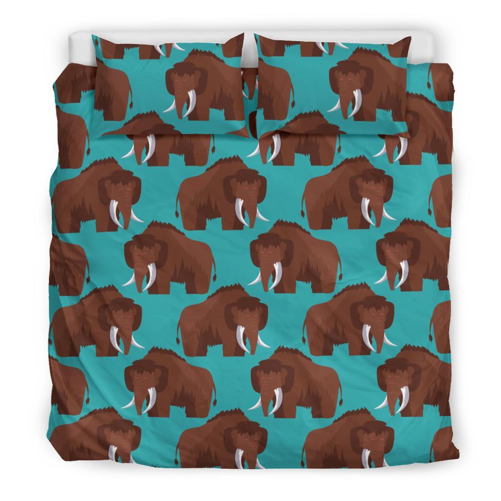 Mammoth Blue Pattern Print Duvet Cover Bedding Set-grizzshop