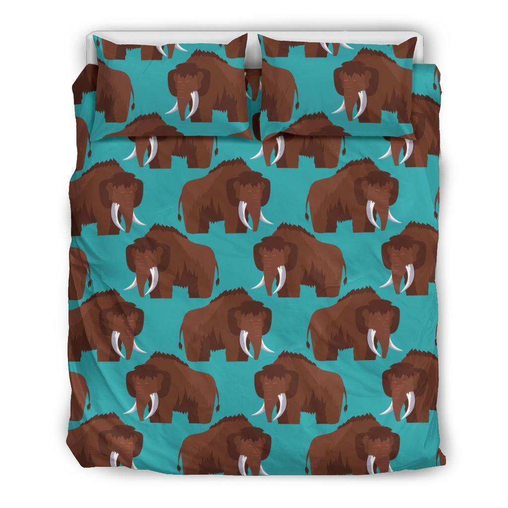 Mammoth Blue Pattern Print Duvet Cover Bedding Set-grizzshop