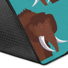 Mammoth Blue Pattern Print Floor Mat-grizzshop