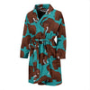 Mammoth Blue Pattern Print Men Long Robe-grizzshop