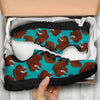 Mammoth Blue Pattern Print Sneaker Shoes For Men Women-grizzshop