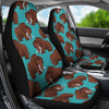 Mammoth Blue Pattern Print Universal Fit Car Seat Covers-grizzshop