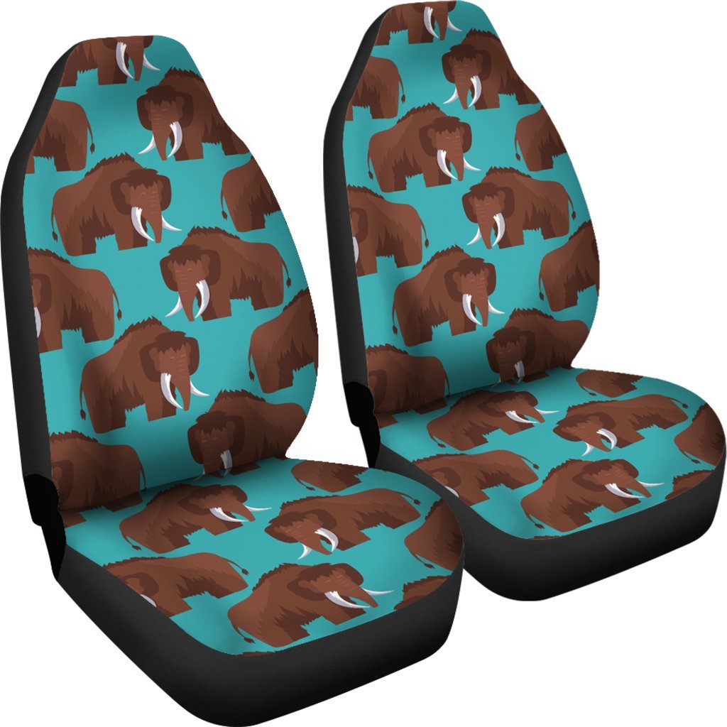 Mammoth Blue Pattern Print Universal Fit Car Seat Covers-grizzshop