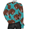 Mammoth Blue Pattern Print Women's Sweatshirt-grizzshop