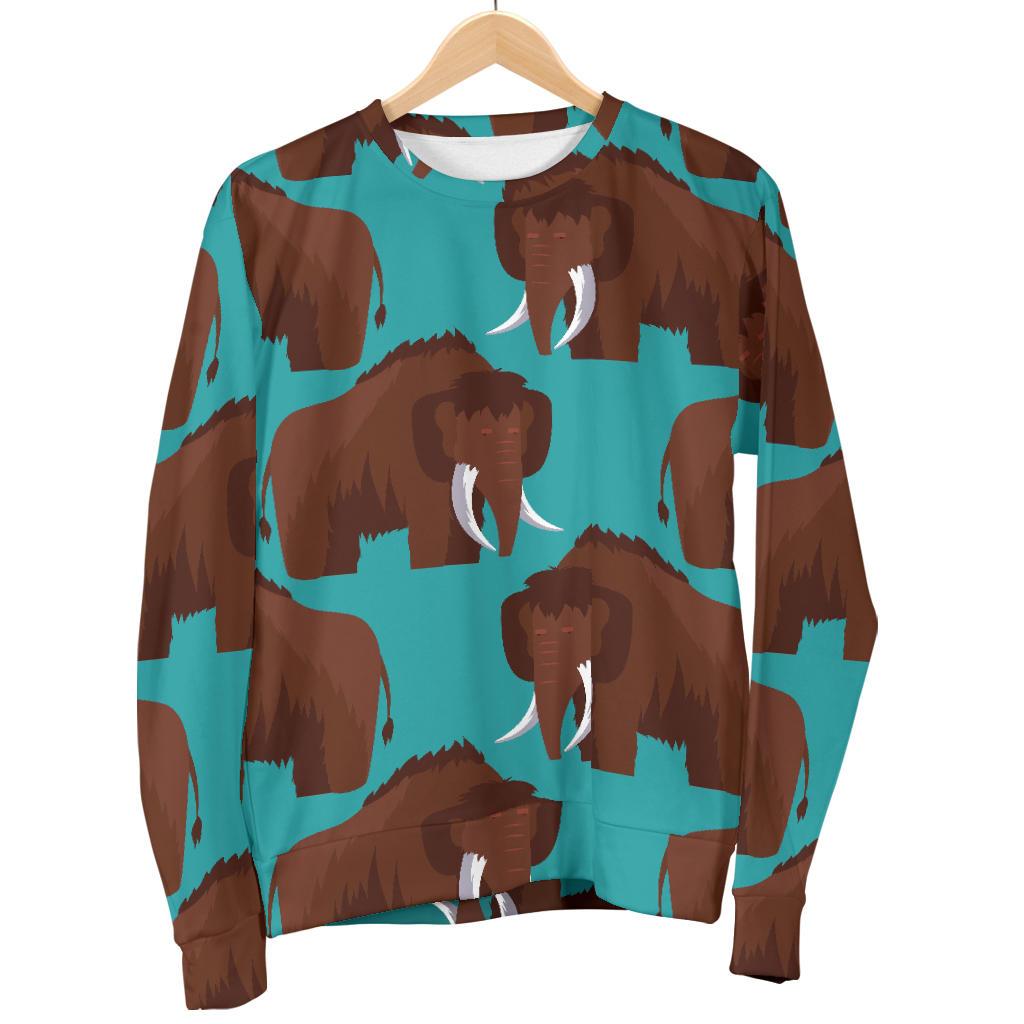 Mammoth Blue Pattern Print Women's Sweatshirt-grizzshop