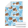 Mammoth Ice Age Pattern Print Blanket-grizzshop