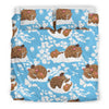 Mammoth Ice Age Pattern Print Duvet Cover Bedding Set-grizzshop