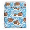 Mammoth Ice Age Pattern Print Duvet Cover Bedding Set-grizzshop