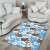Mammoth Ice Age Pattern Print Floor Mat-grizzshop