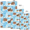Mammoth Ice Age Pattern Print Floor Mat-grizzshop