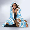 Mammoth Ice Age Pattern Print Hooded Blanket-grizzshop