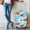 Mammoth Ice Age Pattern Print Luggage Cover Protector-grizzshop