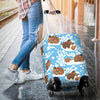 Mammoth Ice Age Pattern Print Luggage Cover Protector-grizzshop