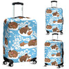 Mammoth Ice Age Pattern Print Luggage Cover Protector-grizzshop