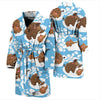 Mammoth Ice Age Pattern Print Men Long Robe-grizzshop