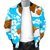 Mammoth Ice Age Pattern Print Men's Bomber Jacket-grizzshop