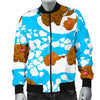 Mammoth Ice Age Pattern Print Men's Bomber Jacket-grizzshop