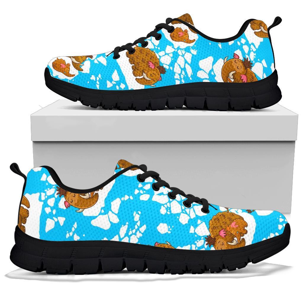 Mammoth Ice Age Pattern Print Sneaker Shoes For Men Women-grizzshop