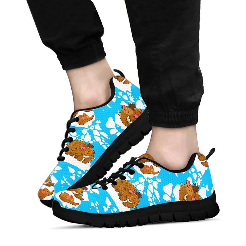 Mammoth Ice Age Pattern Print Sneaker Shoes For Men Women-grizzshop