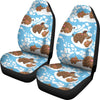 Mammoth Ice Age Pattern Print Universal Fit Car Seat Covers-grizzshop