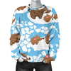 Mammoth Ice Age Pattern Print Women's Sweatshirt-grizzshop