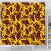 Mammoth Pattern Print Bathroom Shower Curtain-grizzshop