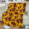 Mammoth Pattern Print Blanket-grizzshop