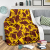 Mammoth Pattern Print Blanket-grizzshop