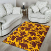 Mammoth Pattern Print Floor Mat-grizzshop