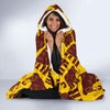 Mammoth Pattern Print Hooded Blanket-grizzshop