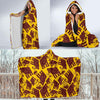 Mammoth Pattern Print Hooded Blanket-grizzshop