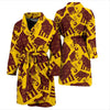 Mammoth Pattern Print Men Long Robe-grizzshop