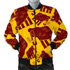 Mammoth Pattern Print Men's Bomber Jacket-grizzshop