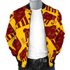 Mammoth Pattern Print Men's Bomber Jacket-grizzshop